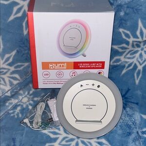 Never used Rumi LED Desk Lamp with Wireless Speaker and Wireless charging!